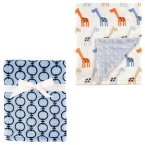 image:imagePlush Blanket 2PkLinksBlue Giraffe