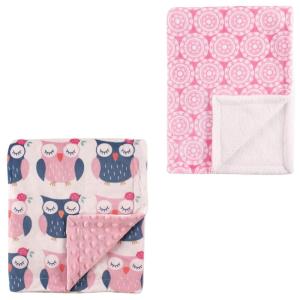 image:imagePlush Blanket 2PkOwlsMedallion