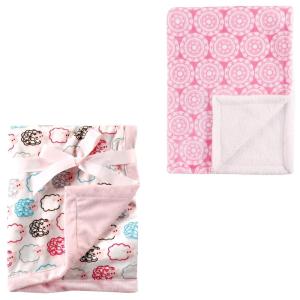 image:imagePlush Blanket 2PkPink SheepMedallion