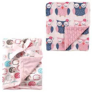 image:imagePlush Blanket 2PkPink SheepOwls