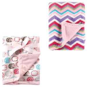 image:imagePlush Blanket 2PkPink SheepPink Chevron