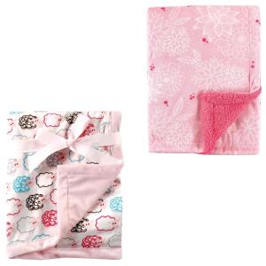 image:imagePlush Blanket 2PkPink SheepPink Floral