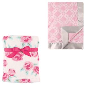 image:imagePlush Blanket 2PkRoseDamask