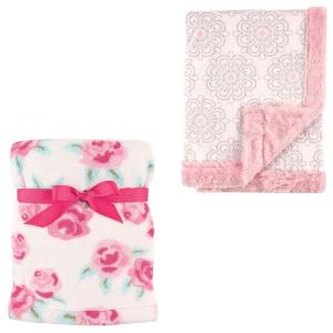 image:imagePlush Blanket 2PkRoseFloral