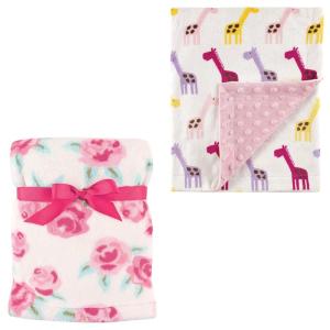 image:imagePlush Blanket 2PkRosePink Giraffe