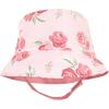 image:imageHudson Baby Baby Hudson Baby Unisex Baby Sun Protection Hat Flamingo Rainbow Stripe 012 MonthsBlush Rose Leopard