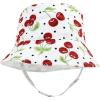 image:imageHudson Baby Baby Hudson Baby Unisex Baby Sun Protection Hat Flamingo Rainbow Stripe 012 MonthsCherries Dot