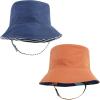 image:imageHudson Baby Baby Hudson Baby Unisex Baby Sun Protection Hat Flamingo Rainbow Stripe 012 MonthsDino Stripe