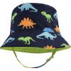 image:imageHudson Baby Baby Hudson Baby Unisex Baby Sun Protection Hat Flamingo Rainbow Stripe 012 MonthsDinosaur Palm Tree