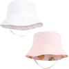 image:imageHudson Baby Baby Hudson Baby Unisex Baby Sun Protection Hat Flamingo Rainbow Stripe 012 MonthsOranges Stripe