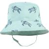 image:imageHudson Baby Baby Hudson Baby Unisex Baby Sun Protection Hat Flamingo Rainbow Stripe 012 MonthsSea Turtle Stripe
