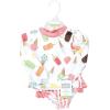 image:imageHudson Baby BabyGirls Swim Rashguard SetIce Cream Popsicle