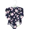 image:imageHudson Baby BabyGirls Swim Rashguard SetNavy Rose