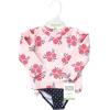 image:imageHudson Baby BabyGirls Swim Rashguard SetPink Navy Roses