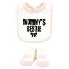 image:imageHudson Baby Unisex Baby Cotton Bib and Sock Set Cowboy One SizeBestie Leopard