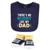 image:imageHudson Baby Unisex Baby Cotton Bib and Sock Set Cowboy One SizeBoy Fathers Day