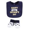 image:imageHudson Baby Unisex Baby Cotton Bib and Sock Set Cowboy One SizeBoy Mothers Fathers Day