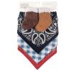 image:imageHudson Baby Unisex Baby Cotton Bib and Sock Set Cowboy One SizeCowboy