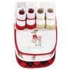 image:imageHudson Baby Unisex Baby Cotton Bib and Sock Set Cowboy One SizeFancy Rudolph