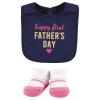 image:imageHudson Baby Unisex Baby Cotton Bib and Sock Set Cowboy One SizeGirl Mothers Fathers Day
