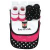 image:imageHudson Baby Unisex Baby Cotton Bib and Sock Set Cowboy One SizeMommy Latte
