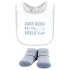 image:imageHudson Baby Unisex Baby Cotton Bib and Sock Set Cowboy One SizePowered By Milk