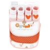 image:imageHudson Baby Unisex Baby Cotton Bib and Sock Set Cowboy One SizePumpkin Spice