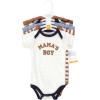 image:imageHudson Baby Unisex Baby Cotton Bodysuits 5packBrown Navy Mamas Boy