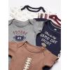 image:imageHudson Baby Unisex Baby Cotton Bodysuits 5packFootball