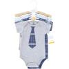 image:imageHudson Baby Unisex Baby Cotton Bodysuits 5packPlaid Necktie