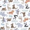 image:imageHudson Baby Unisex Baby Cotton Changing Pad Cover Pink Safari One SizeZoo Animals