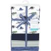 image:imageHudson Baby Unisex Baby Cotton Flannel Receiving Blankets Moose One SizeBlue Green Dino