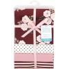 image:imageHudson Baby Unisex Baby Cotton Flannel Receiving Blankets Moose One SizeBurgundy Floral