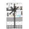 image:imageHudson Baby Unisex Baby Cotton Flannel Receiving Blankets Moose One SizeFarm Friends Grey