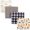 image:imageHudson Baby Unisex Baby Cotton Flannel Receiving Blankets Moose One SizeForest