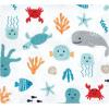 image:imageHudson Baby Unisex Baby Cotton Flannel Receiving Blankets Moose One SizeSea Characters