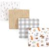image:imageHudson Baby Unisex Baby Cotton Flannel Receiving Blankets Moose One SizeWoodland