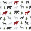 image:imageHudson Baby Unisex Baby Cotton Flannel Receiving Blankets Moose One SizeWoodland Christmas