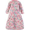image:imageHudson Baby Unisex Baby Cotton LongSleeve Wearable Sleeping Bag Sack BlanketPink Blue Pretty Floral Long Sleeve