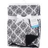 image:imageHudson Baby Unisex Baby Plush Mink and Sherpa Blanket Royal Safari One SizeClassic Damask