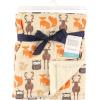 image:imageHudson Baby Unisex Baby Plush Mink and Sherpa Blanket Royal Safari One SizeForest