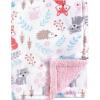 image:imageHudson Baby Unisex Baby Plush Mink and Sherpa Blanket Royal Safari One SizeGirl Woodland