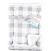 image:imageHudson Baby Unisex Baby Plush Mink and Sherpa Blanket Royal Safari One SizeGray Plaid