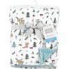 image:imageHudson Baby Unisex Baby Plush Mink and Sherpa Blanket Royal Safari One SizeWoodland Friends