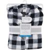 image:imageHudson Baby Unisex Baby Plush Sleeping Bag Sack BlanketBlack Plaid