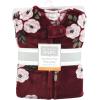 image:imageHudson Baby Unisex Baby Plush Sleeping Bag Sack BlanketBurgundy Floral Long Sleeve