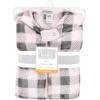 image:imageHudson Baby Unisex Baby Plush Sleeping Bag Sack BlanketSleeveless Pink Gray Plaid