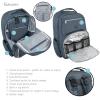 image:imageHudson Baby Unisex Baby Premium Diaper Bag Backpack and Changing Pad Beige One SizeBlue