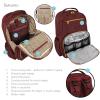 image:imageHudson Baby Unisex Baby Premium Diaper Bag Backpack and Changing Pad Beige One SizeBurgundy