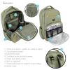 image:imageHudson Baby Unisex Baby Premium Diaper Bag Backpack and Changing Pad Beige One SizeOlive